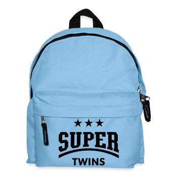 Super Twins - Kinder Rucksack - Hellblau - Vorne