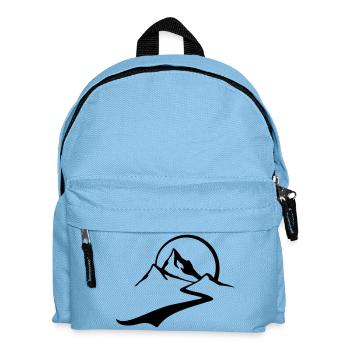 berg_tour - Kinder Rucksack - Hellblau - Vorne