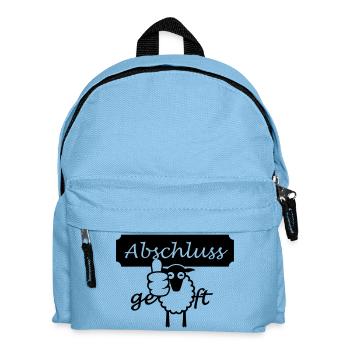 Abschluss geschafft (1c) - Kinder Rucksack - Hellblau - Vorne