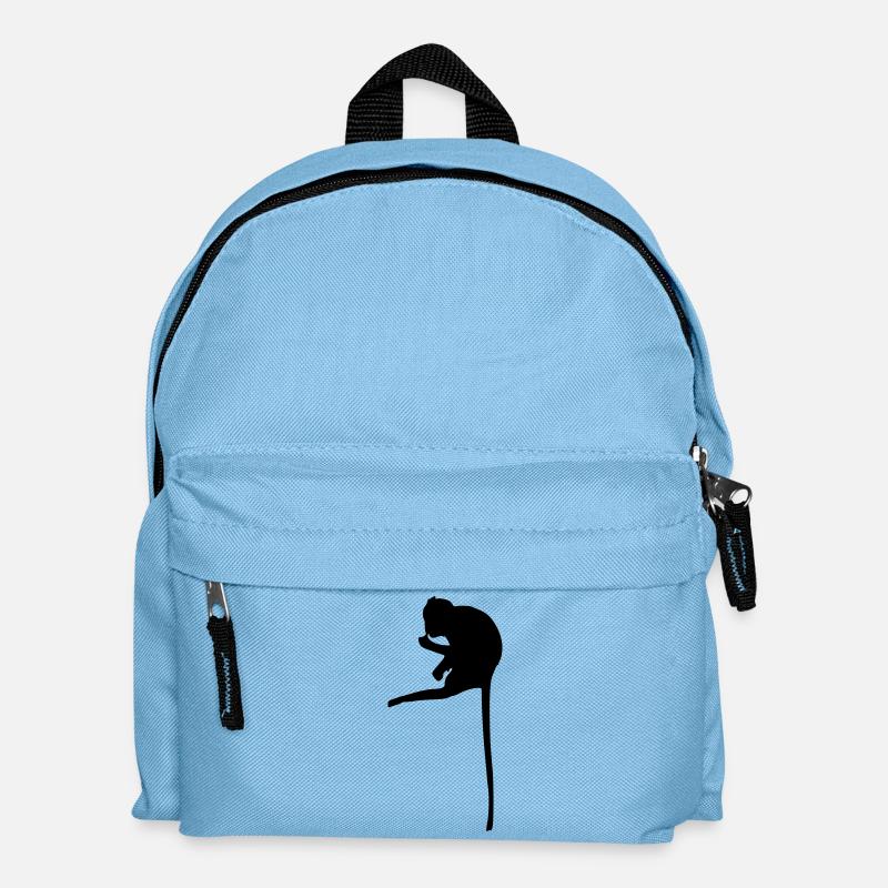 Affe - Kinder Rucksack - Hellblau