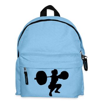lift girl squat - Kinder Rucksack - Hellblau - Vorne
