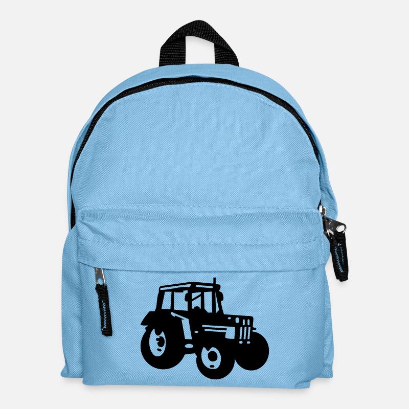 tractor - Kids' Backpack - light blue