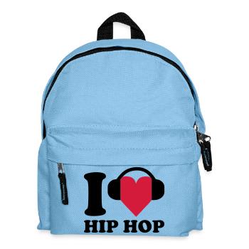 I love Music - Hip Hop - Kinder Rucksack - Hellblau - Vorne