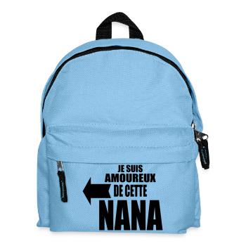 je suis amoureux de cette nana - Sac à dos Enfant - bleu clair - Devant
