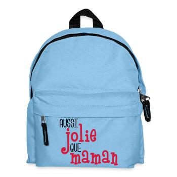 Aussi jolie que maman - Kids' Backpack - light blue - Front