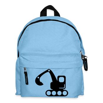 Bagger - Kinder Rucksack - Hellblau - Vorne