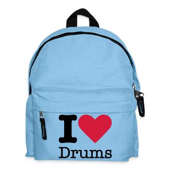 J'aime Drums - Sac à dos Enfant - bleu clair - Devant