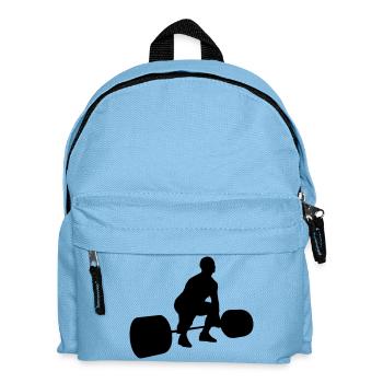 Kreuzheben start - Kinder Rucksack - Hellblau - Vorne