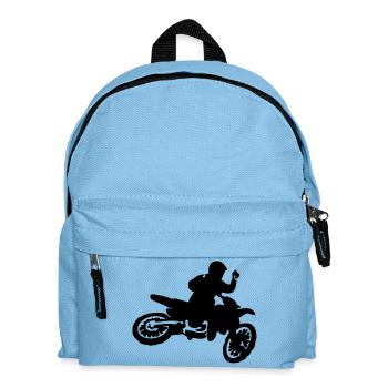 Motocross Bike Whip - Kids' Backpack - light blue - Front