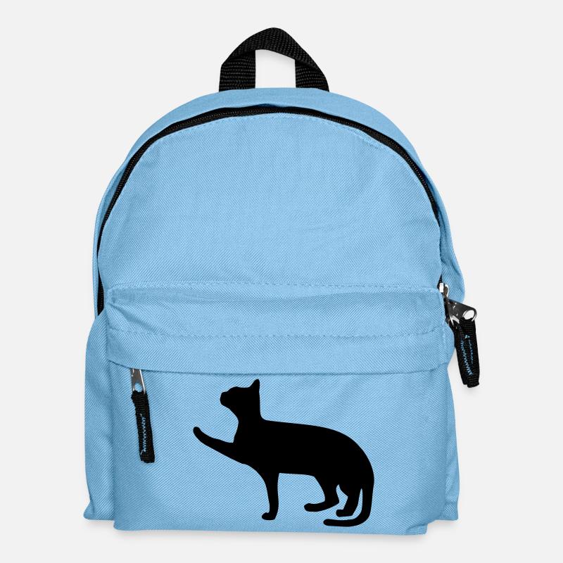 Katze - Kinder Rucksack - Hellblau