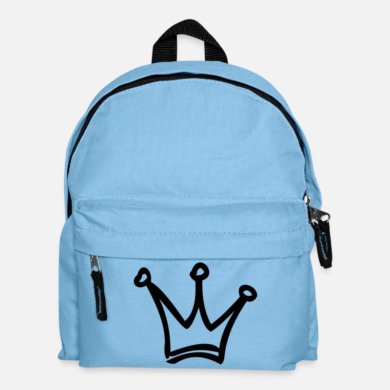 krone - Kinder Rucksack - Hellblau