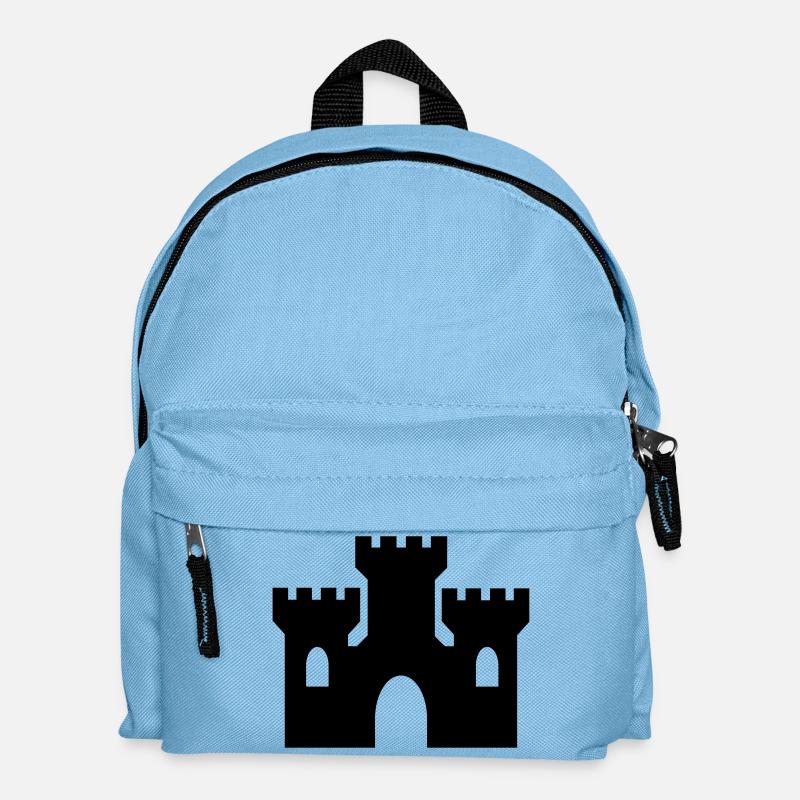 castle - Kids' Backpack - light blue