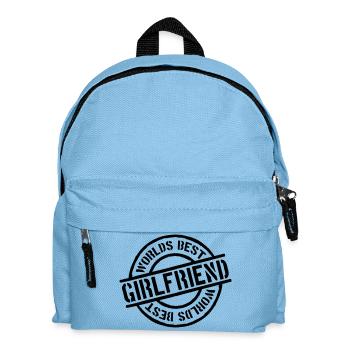 Stempel Worlds best Girlfriend - Kids' Backpack - light blue - Front