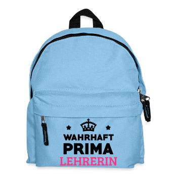 Lehrer / Professor / Schule / Lehrerin / Kind - Kinder Rucksack - Hellblau - Vorne