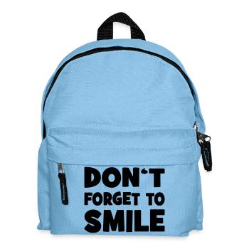 smile - Kids' Backpack - light blue - Front
