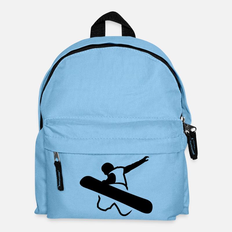 snowboarder_newstyle_v2 - Kinder Rucksack - Hellblau