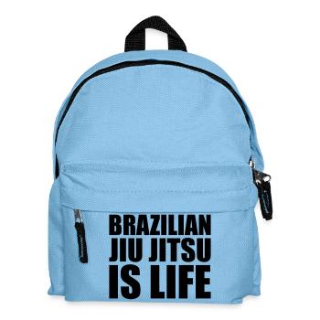 brazilian jiu jitsu bjj is life - Kinder Rucksack - Hellblau - Vorne