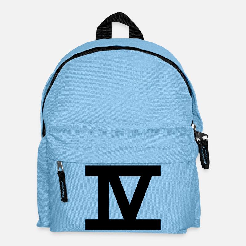 zahl_4_roemisch - Kinder Rucksack - Hellblau