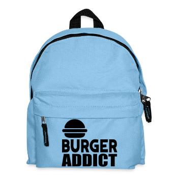 burger addict - Kids' Backpack - light blue - Front