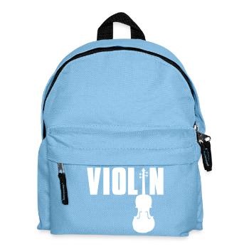 violin - Kids' Backpack - light blue - Front