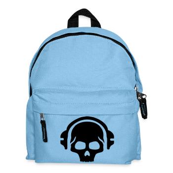 music_skull__f1 - Kids' Backpack - light blue - Front