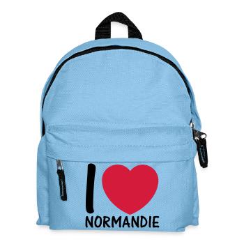 ich liebe Normandie 2c - Kinder Rucksack - Hellblau - Vorne
