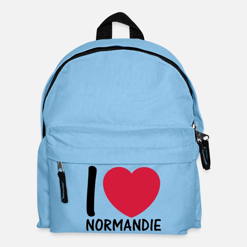 ich liebe Normandie 2c - Kinder Rucksack - Hellblau