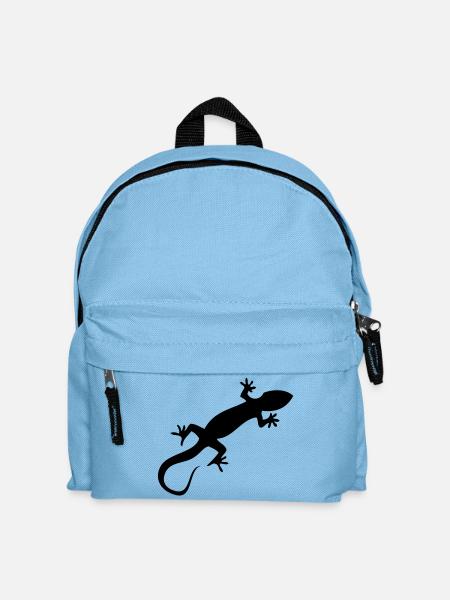Gecko - Kinder Rucksack - Hellblau