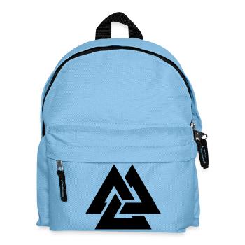 valknut viking scandinavian symbol of Odin - Kids' Backpack - light blue - Front