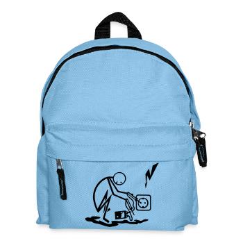 Elektroinstallateur - Kinder Rucksack - Hellblau - Vorne