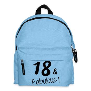 18 / Birthday / Sport / Geburtstag / achtzehn - Kinder Rucksack - Hellblau - Vorne