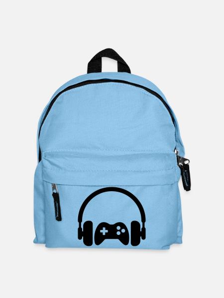 gamer gaming geek game informatique jeux vidéo - Sac à dos Enfant - bleu clair