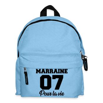 marraine 07 pour la vie - Kids' Backpack - light blue - Front