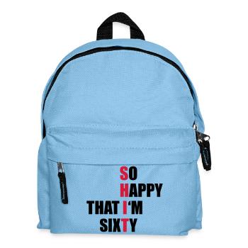 60 - Kids' Backpack - light blue - Front