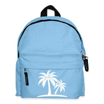 Palmen Insel - Kinder Rucksack - Hellblau - Vorne