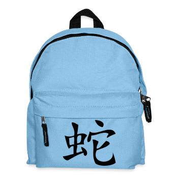 Snake - Asian Zodiac Sign - Kinder Rucksack - Hellblau - Vorne