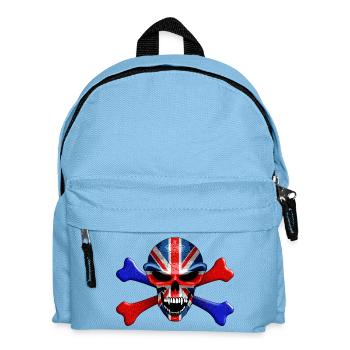 Union Jack Skull - Kids' Backpack - light blue - Front