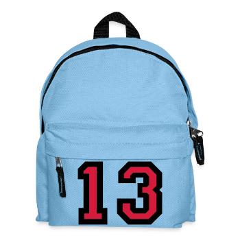 Le numéro 13 - numéro de treize - Sac à dos Enfant - bleu clair - Devant