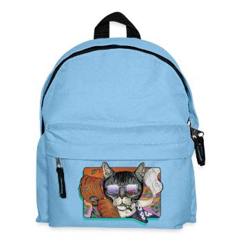 Crime Cat in Shades - Kids' Backpack - light blue - Front