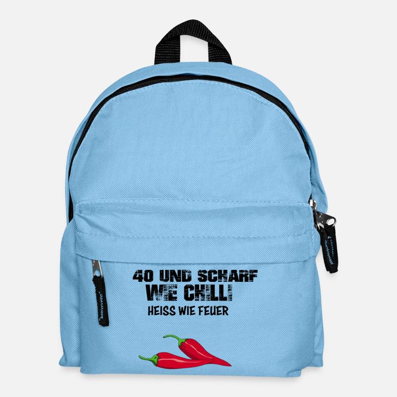 40 Geburtstag - Kinder Rucksack - Hellblau