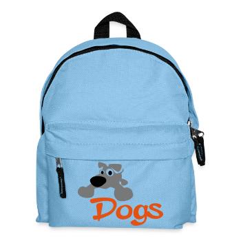 dog - Kids' Backpack - light blue - Front