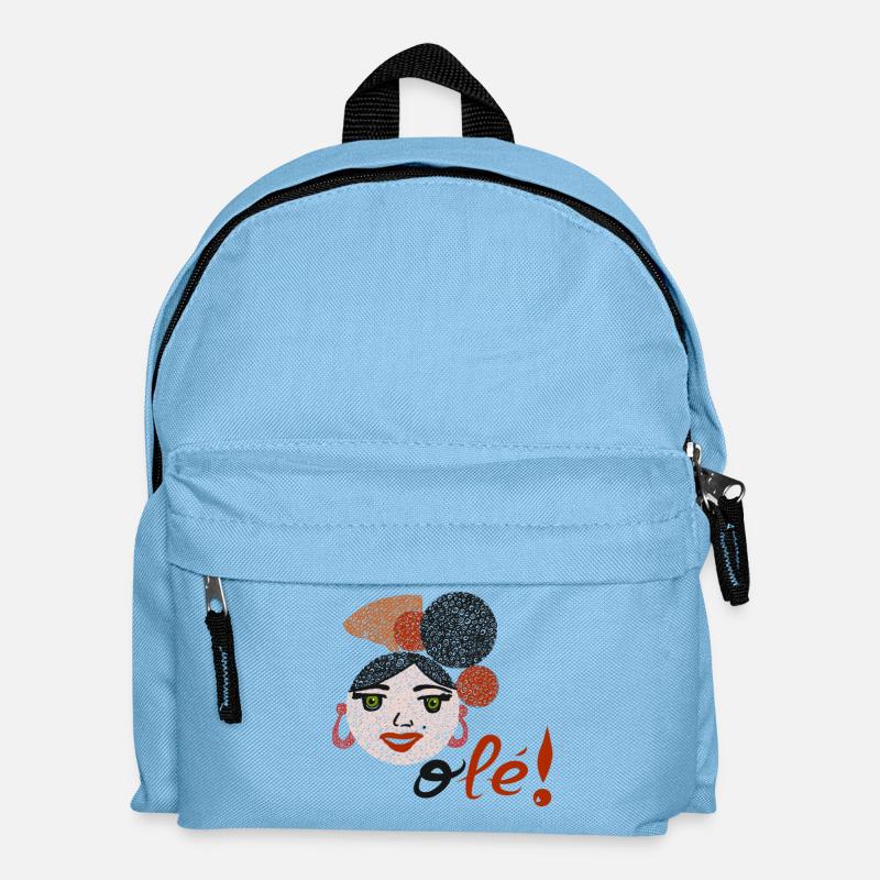 Flamenco und OLEE!! - Kinder Rucksack - Hellblau