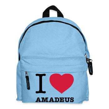 I LOVE AMADEUS - Kids' Backpack - light blue - Front