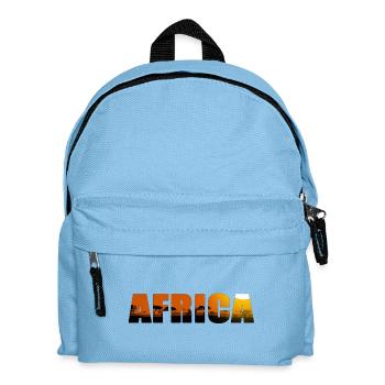 Lettrage de paysage d'Afrique - Sac à dos Enfant - bleu clair - Devant