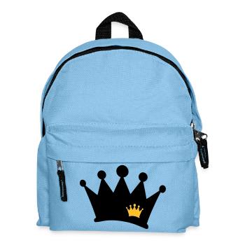 crown symbol - Kids' Backpack - light blue - Front