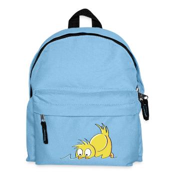 Tauchende Ente - Entchen Comic - Kinder Rucksack - Hellblau - Vorne