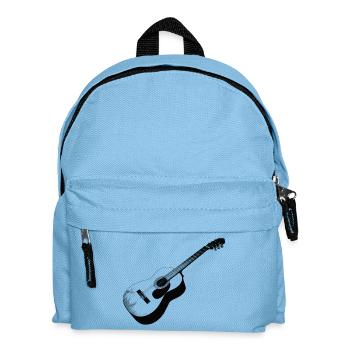 Guitare acoustique au design vintage - Sac à dos Enfant - bleu clair - Devant