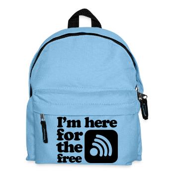 internet - Kids' Backpack - light blue - Front