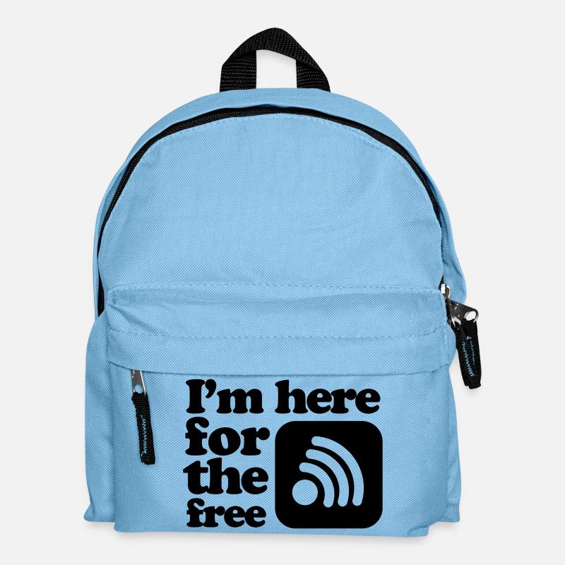 internet - Kinder Rucksack - Hellblau