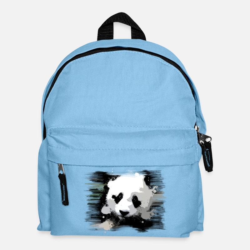 Panda - Kinder Rucksack - Hellblau